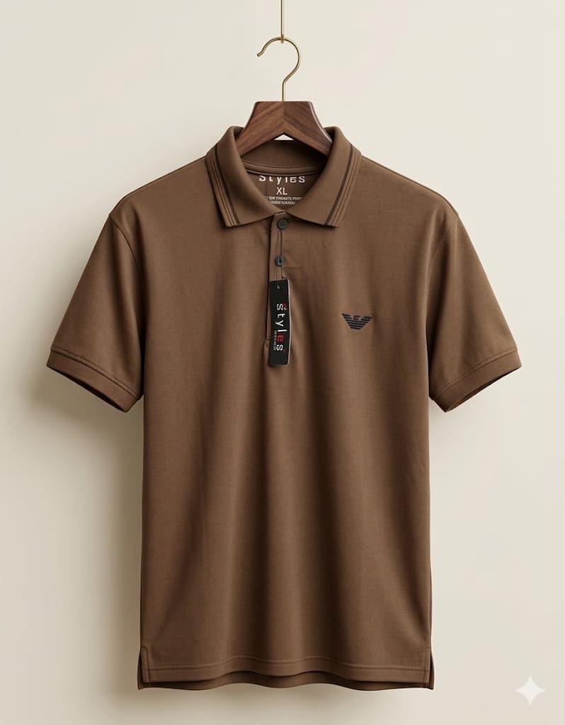 Polo | C 2084 Brown Armani Logo Main image