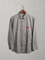 Stone solid casual cotton shirt for men, button-down collar
