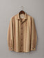 Brown stripe casual cotton shirt for men, button-down collar
