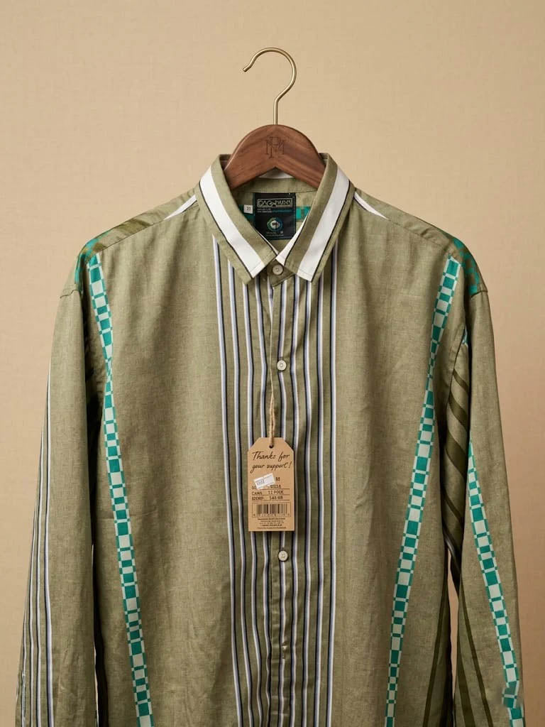 Casual Shirt | C2209 Green Stripe