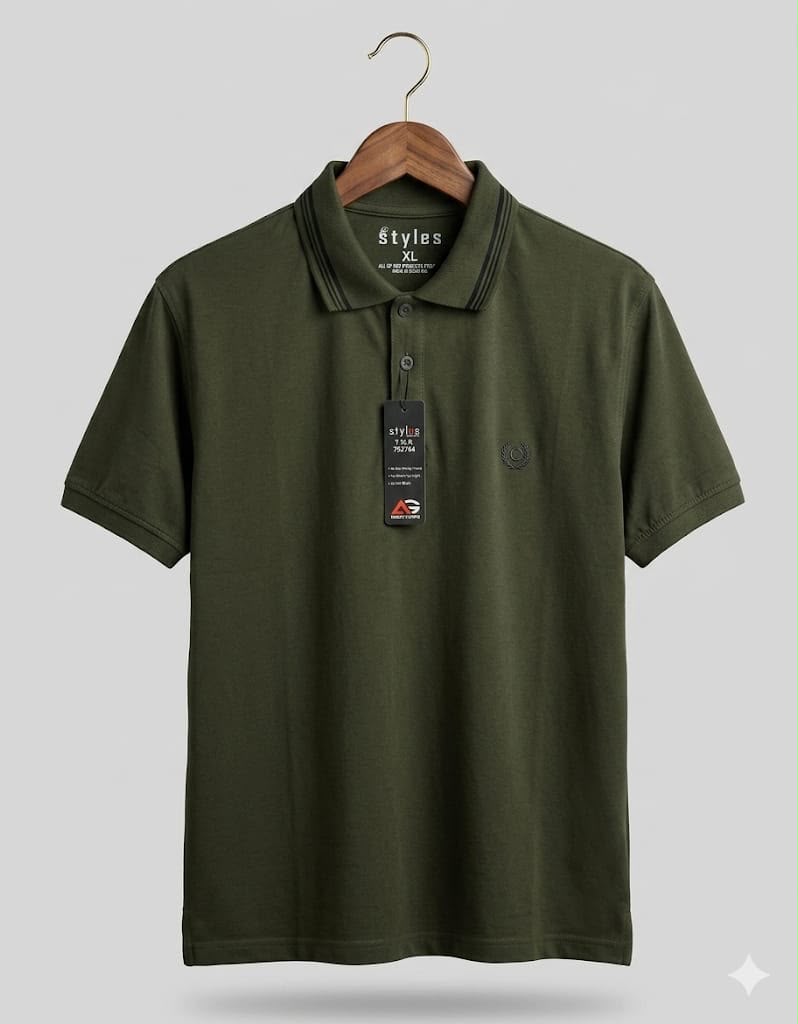 Polo | C 2073 Green Armani Logo Main image