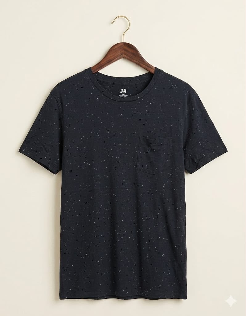 T Shirt | C 2515 Black Round Neck Main image