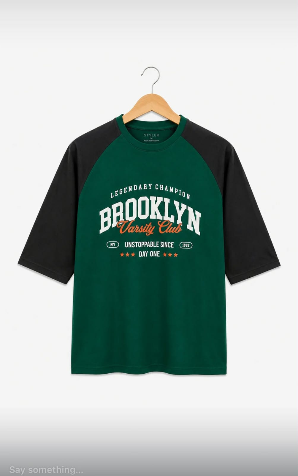 green drop shoulder